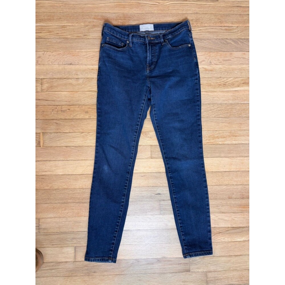 Everlane 29 Tall Ankle Jeans Dark Wash Mid Rise